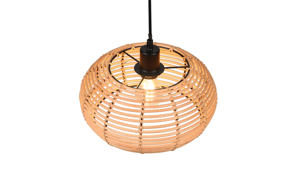 Trio Lighting Trio INGA hanglamp | E27 Fitting | natuurlijke afwerking | Ø 29 cm | IP20 | excl. 1x E27 | max. 40W