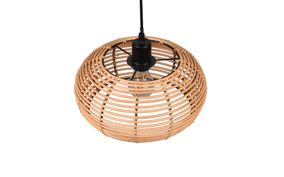 Trio Lighting Trio INGA hanglamp | E27 Fitting | natuurlijke afwerking | Ø 29 cm | IP20 | excl. 1x E27 | max. 40W