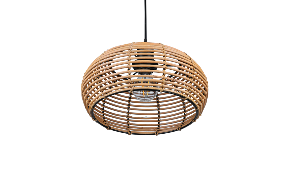 Trio Lighting Trio INGA hanglamp | E27 Fitting | natuurlijke afwerking | Ø 29 cm | IP20 | excl. 1x E27 | max. 40W
