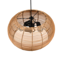 Trio Lighting Trio INGA hanglamp | E27 Fitting | natuurlijke afwerking | Ø 50 cm | IP20 | excl. 3x E27 | max. 40W