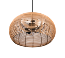 Trio Lighting Trio INGA hanglamp | E27 Fitting | natuurlijke afwerking | Ø 50 cm | IP20 | excl. 3x E27 | max. 40W