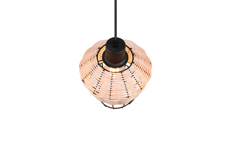 Trio Lighting Trio BORKA pendant light | 1x E27 max 40W | Ø 17.5 cm | IP20 | 150 cm
