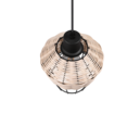 Trio Lighting Trio BORKA hanglamp | E27 Fitting | natuurlijke afwerking | Ø 17,5 cm | IP20 | excl. 1x E27 | max. 40W