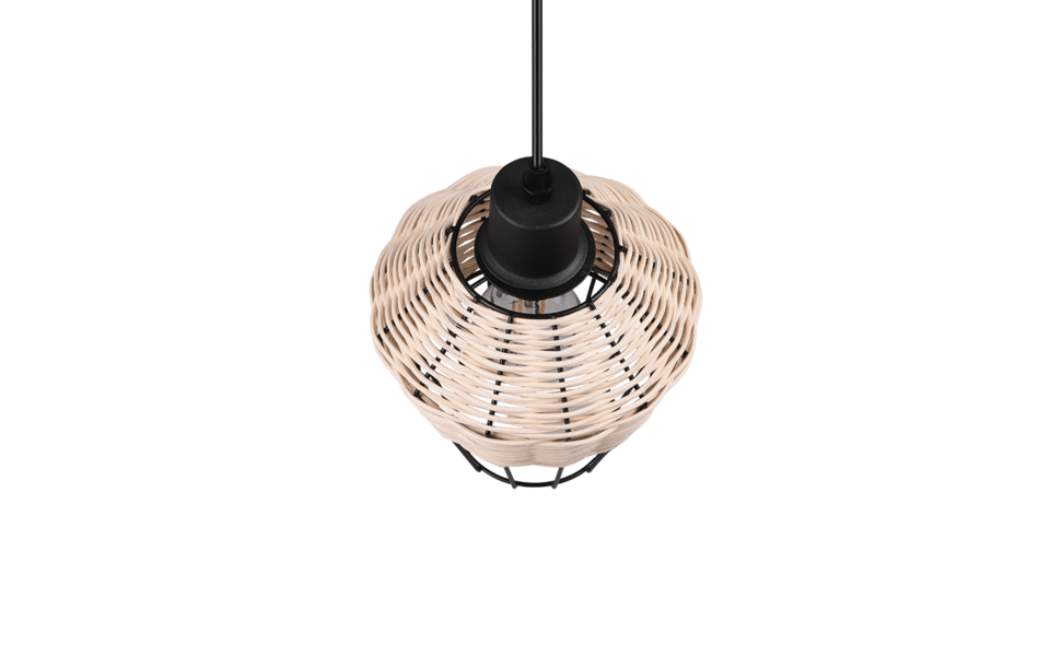 Trio Lighting Trio BORKA pendant light | 1x E27 max 40W | Ø 17.5 cm | IP20 | 150 cm