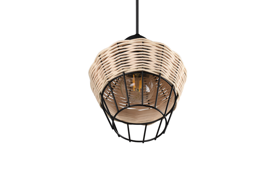 Trio Lighting Trio BORKA pendant light | 1x E27 max 40W | Ø 17.5 cm | IP20 | 150 cm