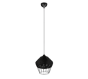 Trio Lighting Trio BORKA hanglamp | E27 Fitting | zwart | Ø 30 cm | IP20 | excl. 1x E27 | max. 40W