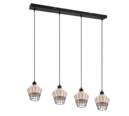 Trio Lighting Trio BORKA pendant light | 4x E27 max 40W | Ø 95 cm | IP20 | 150 cm