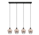 Trio Lighting Trio BORKA pendant light | 4x E27 max 40W | Ø 95 cm | IP20 | 150 cm