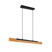Trio KERALA hanglamp | LED | mat zwart | 90 x 8,5 cm | IP20