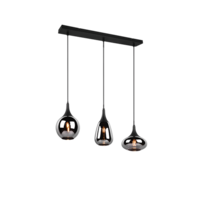 Trio LUMINA hanglamp | E14 | zwart/chroom | max.40W | uitv. 1 Trio LUMINA hanglamp | E14 | zwart/chroom | max.40W | uitv. 1