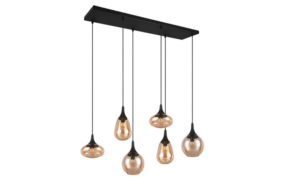 Trio Lighting Trio LUMINA pendant light | 6x E14 max 40W | Ø 85 cm | IP20 | 150 cm Trio Lighting Trio LUMINA pendant light | 6x E14 max 40W | Ø 85 cm | IP20 | 150 cm