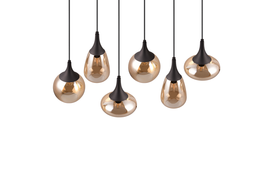 Trio Lighting Trio LUMINA pendant light | 6x E14 max 40W | Ø 85 cm | IP20 | 150 cm Trio Lighting Trio LUMINA pendant light | 6x E14 max 40W | Ø 85 cm | IP20 | 150 cm