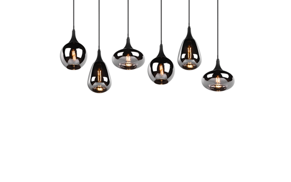 Trio Lighting Trio LUMINA pendant light | 6x E14 max 40W | black | Ø 85 cm | IP20 | 150 cm Trio Lighting Trio LUMINA pendant light | 6x E14 max 40W | black | Ø 85 cm | IP20 | 150 cm