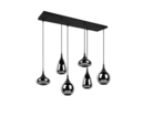 Trio Lighting Trio LUMINA pendant light | 6x E14 max 40W | black | Ø 85 cm | IP20 | 150 cm
