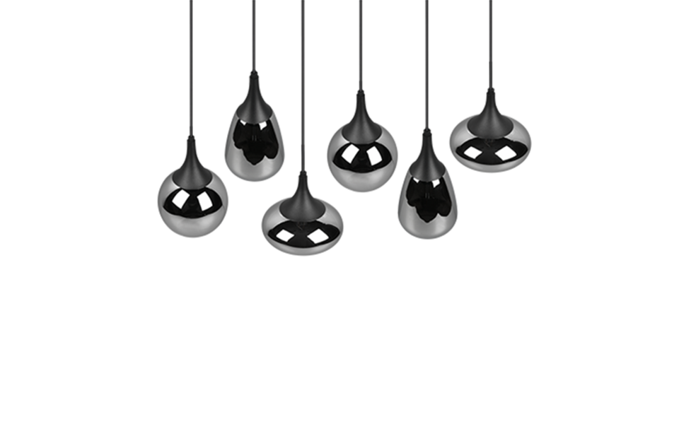 Trio Lighting Trio LUMINA pendant light | 6x E14 max 40W | black | Ø 85 cm | IP20 | 150 cm Trio Lighting Trio LUMINA pendant light | 6x E14 max 40W | black | Ø 85 cm | IP20 | 150 cm