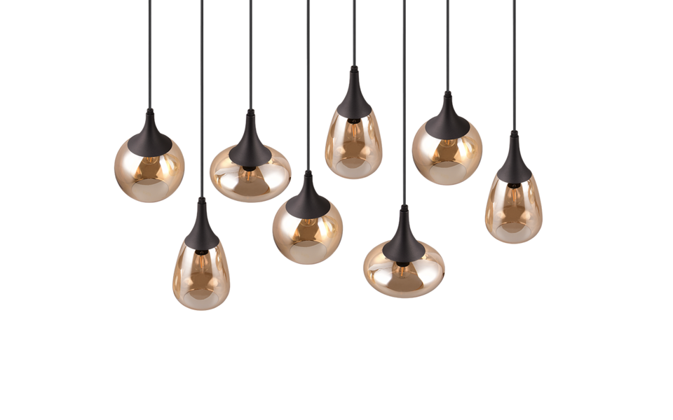 Trio Lighting Trio LUMINA pendant light | 8x E14 max 40W | Ø 115 cm | IP20 | 150 cm Trio Lighting Trio LUMINA pendant light | 8x E14 max 40W | Ø 115 cm | IP20 | 150 cm
