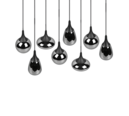 Trio Lighting Trio LUMINA pendant light | 8x E14 max 40W | black | Ø 115 cm | IP20 | 150 cm