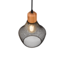 Trio Lighting Trio VALERIA hanglamp | E27 Fitting | mat zwart | Ø 18 cm | IP20 | excl. 1x E27 | max. 40W