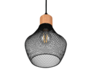 Trio Lighting Trio VALERIA hanglamp | E27 Fitting | mat zwart | Ø 18 cm | IP20 | excl. 1x E27 | max. 40W