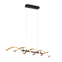 Trio SEQUENCE hanglamp | LED | goudkleurig | 104,5 x 16 cm | IP20 Trio SEQUENCE hanglamp | LED | goudkleurig | 104,5 x 16 cm | IP20