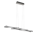 Trio Lighting Trio BLAZE hanglamp | LED | geborsteld aluminium | 107,5 x 15,5 cm | IP20 | 1x 35W | 4300 lm | 2300+3000+4000K | dimbaar