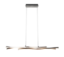 Trio Lighting Trio BLAZE hanglamp | LED | geborsteld aluminium | 107,5 x 15,5 cm | IP20 | 1x 35W | 4300 lm | 2300+3000+4000K | dimbaar