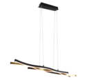 Trio Lighting Trio BLAZE hanglamp | LED | messing mat | 107,5 x 15,5 cm | IP20 | 1x 35W | 4300 lm | 2300+3000+4000K | dimbaar