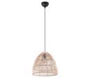Trio Lighting Trio RIKE hanglamp | E27 Fitting | natuurlijke afwerking | Ø 35 cm | IP20 | excl. 1x E27 | max. 40W