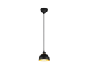 Trio Lighting Trio PUNCH hanglamp | E27 Fitting | mat zwart | Ø 18 cm | IP20 | excl. 1x E27 | max. 40W