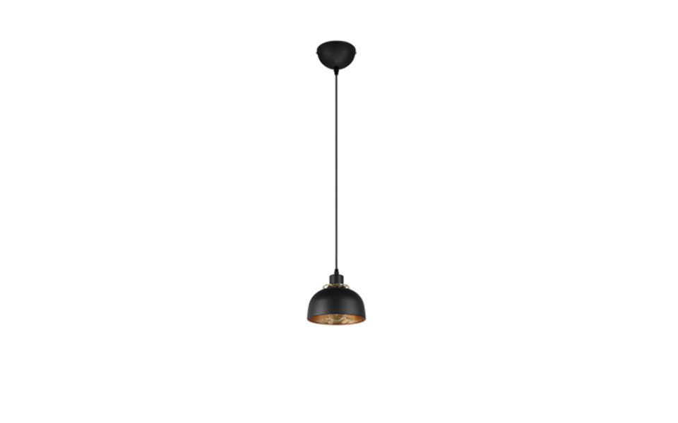 Trio Lighting Trio PUNCH hanglamp | E27 Fitting | mat zwart | Ø 18 cm | IP20 | excl. 1x E27 | max. 40W Trio Lighting Trio PUNCH hanglamp | E27 Fitting | mat zwart | Ø 18 cm | IP20 | excl. 1x E27 | max. 40W
