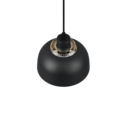 Trio Lighting Trio PUNCH hanglamp | E27 Fitting | mat zwart | Ø 18 cm | IP20 | excl. 1x E27 | max. 40W