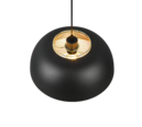 Trio Lighting Trio PUNCH pendant light | 1x E27 max 40W | black | Ø 35 cm | IP20 | 150 cm