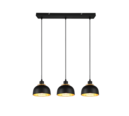 Trio Lighting Trio PUNCH pendant light | 3x E27 max 40W | black | Ø 74 cm | IP20 | 150 cm