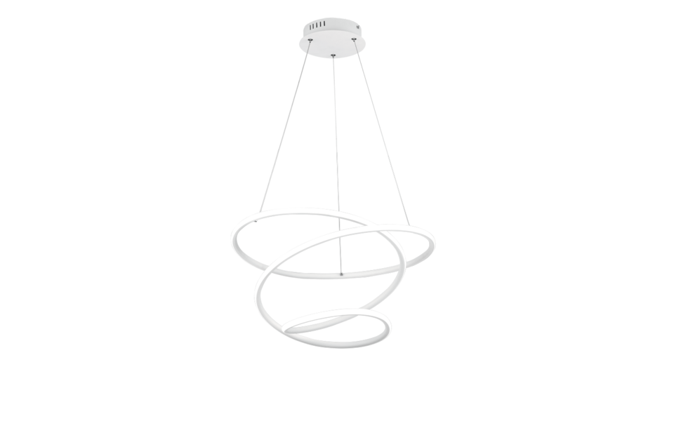 Trio Lighting Trio BOLOGNA LED pendant light | 1x 36W 5100 lm 4000K | chrome | Ø 50 cm | IP20 | 150 cm