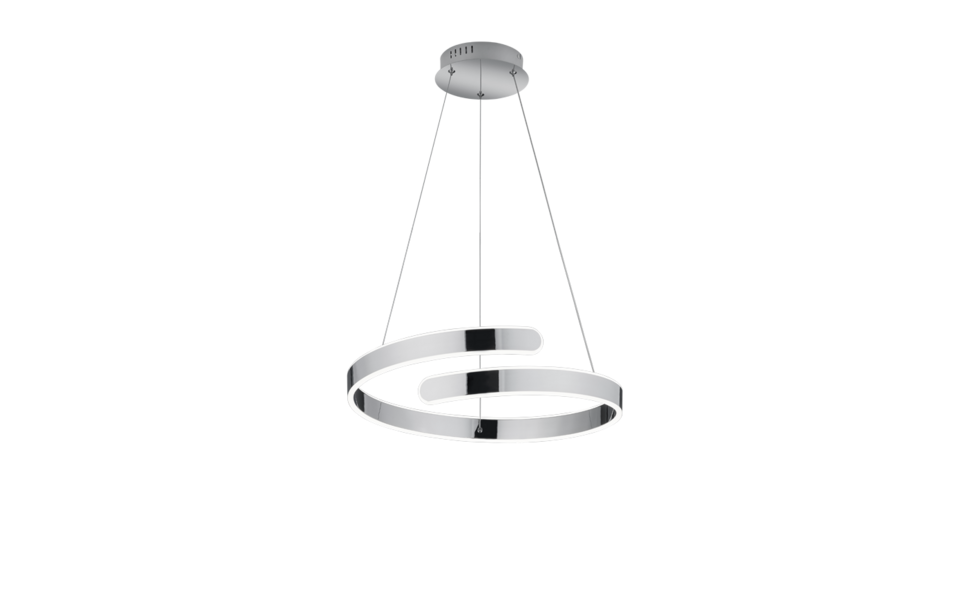 Trio Lighting Trio PARMA hanglamp | LED | chroom | Ø 50 cm | IP20 | 1x 37W | 4500 lm | 4000K | dimbaar