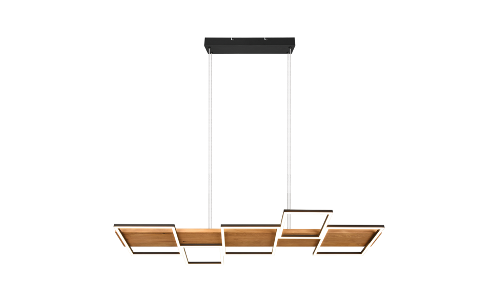 Trio Lighting Trio HARPER LED pendant light | 1x 42W 5700 lm 3000K | black | IP20 | 150 cm