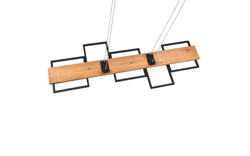 Trio Lighting Trio HARPER LED pendant light | 1x 42W 5700 lm 3000K | black | IP20 | 150 cm