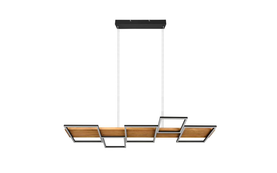 Trio Lighting Trio HARPER LED pendant light | 1x 42W 5700 lm 3000K | black | IP20 | 150 cm