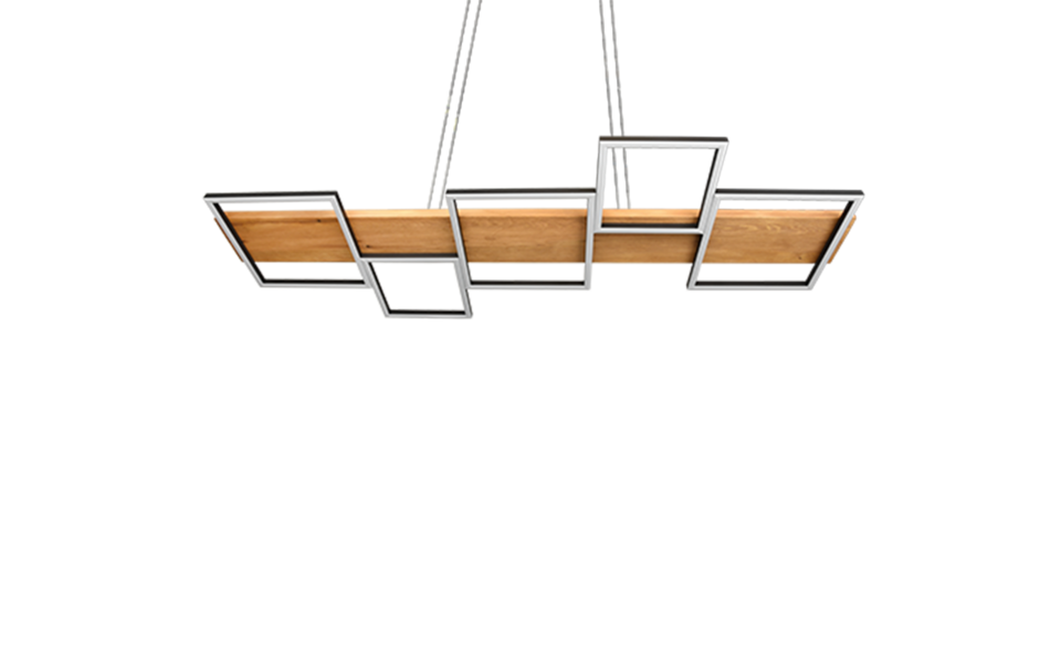 Trio Lighting Trio HARPER LED pendant light | 1x 42W 5700 lm 3000K | black | IP20 | 150 cm