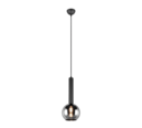 Trio Lighting Trio CLAYTON hanglamp | E27 Fitting | mat zwart met verchroomd | Ø 20 cm | IP20 | excl. 1x E27 | max. 28W