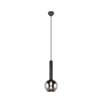 Trio CLAYTON pendant light | E27 | black | Ø 20 cm | IP20
