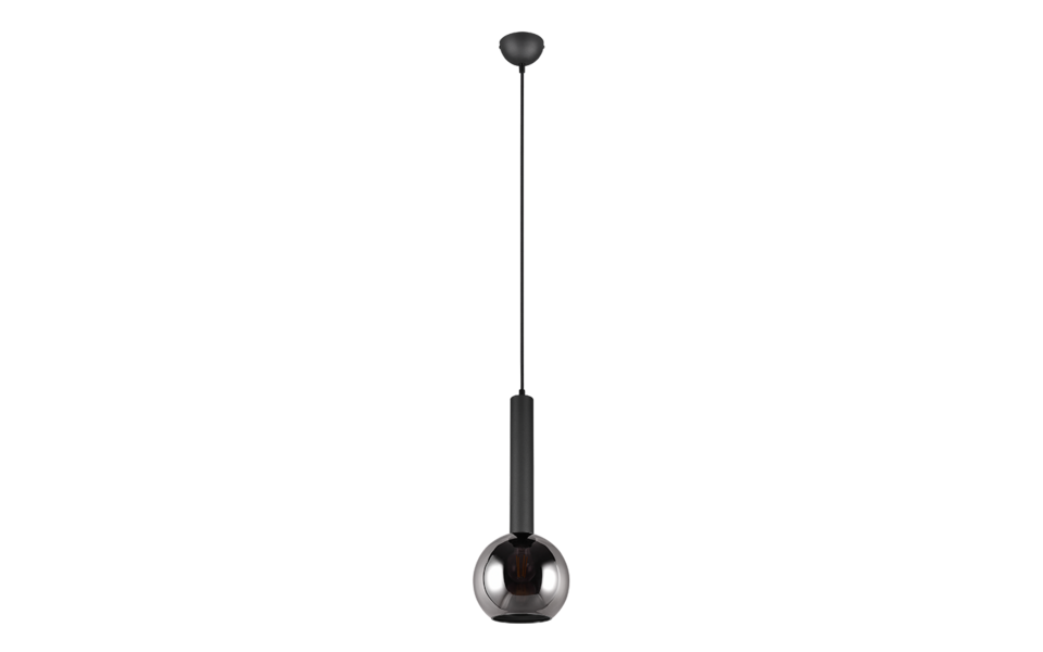 Trio Lighting Trio CLAYTON pendant light | 1x E27 max 40W | black | Ø 20 cm | IP20 | 150 cm Trio Lighting Trio CLAYTON pendant light | 1x E27 max 40W | black | Ø 20 cm | IP20 | 150 cm
