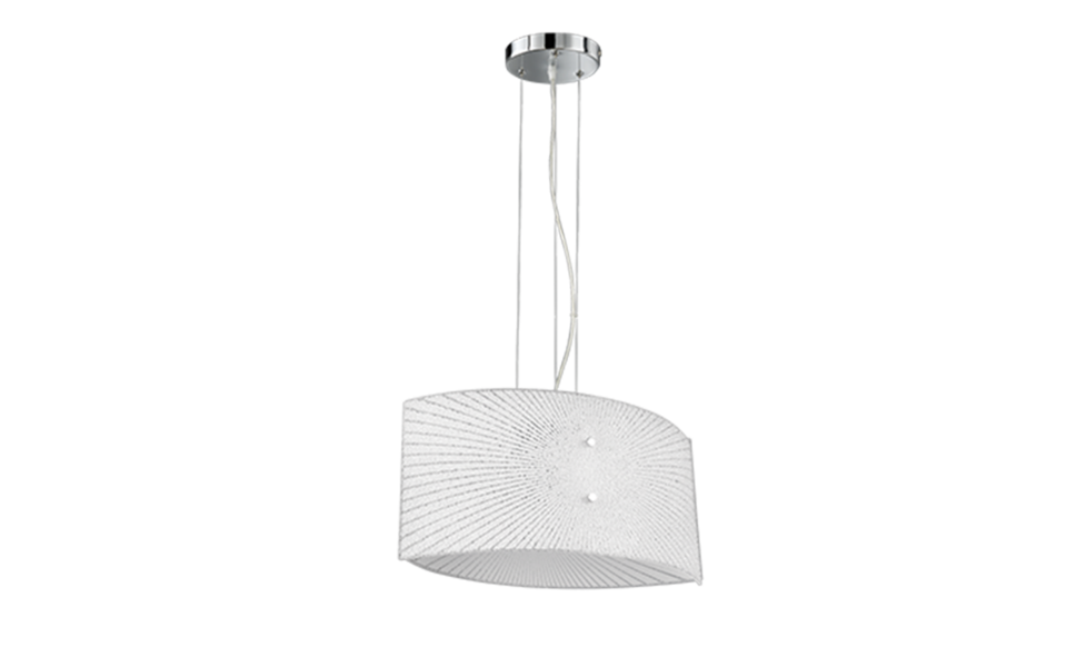 Trio Lighting Trio ELISA hanglamp | E27 Fitting | chroom met transparant | 40 x 20 cm | IP20 | excl. 2x E27 | max. 40W Trio Lighting Trio ELISA hanglamp | E27 Fitting | chroom met transparant | 40 x 20 cm | IP20 | excl. 2x E27 | max. 40W