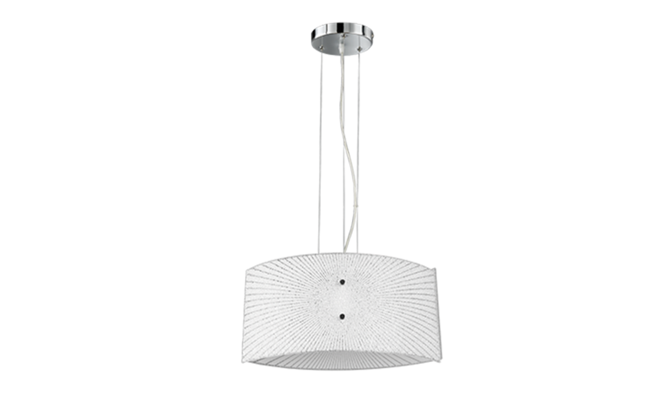 Trio Lighting Trio ELISA hanglamp | E27 Fitting | chroom met transparant | 40 x 20 cm | IP20 | excl. 2x E27 | max. 40W Trio Lighting Trio ELISA hanglamp | E27 Fitting | chroom met transparant | 40 x 20 cm | IP20 | excl. 2x E27 | max. 40W