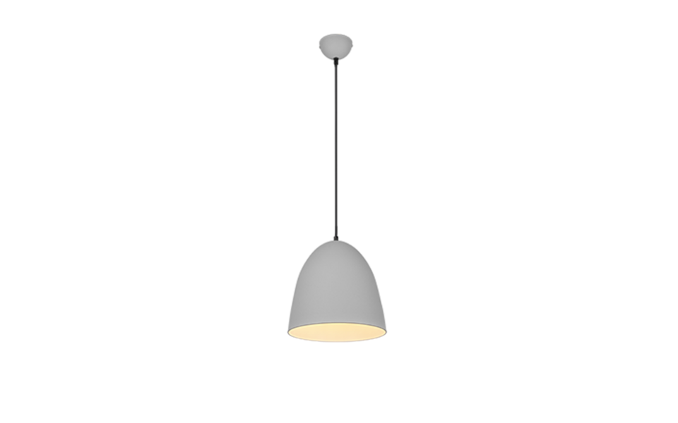 Trio Lighting Trio TILDA hanglamp | E27 Fitting | grijs | Ø 25 cm | IP20 | excl. 1x E27 | max. 40W