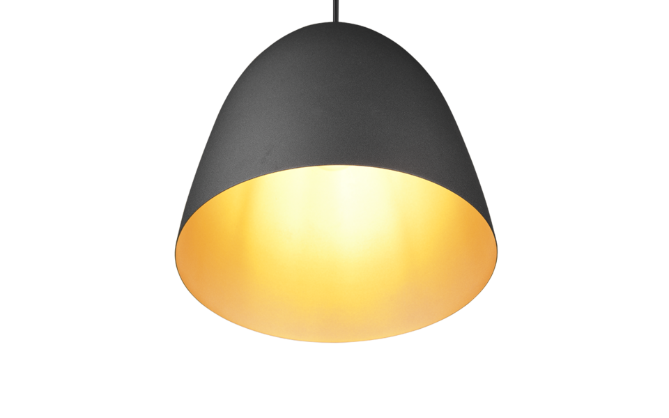 Trio Lighting Trio TILDA pendant light | 1x E27 max 40W | black with gold | Ø 25 cm | IP20 | 150 cm