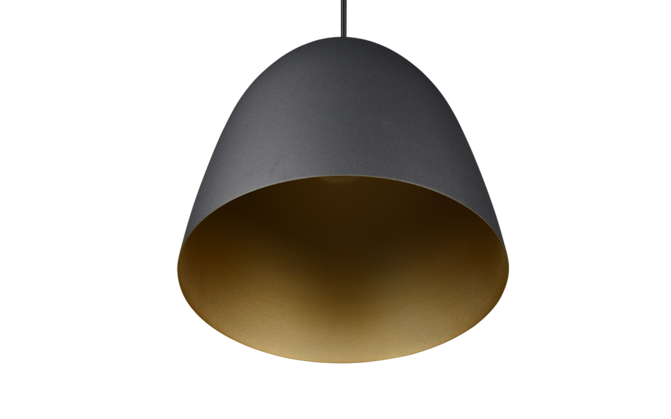 Trio Lighting Trio TILDA hanglamp | E27 Fitting | zwart met goud | Ø 25 cm | IP20 | excl. 1x E27 | max. 40W