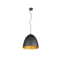 Trio TILDA hanglamp | zwart/goud | IP20 | E27 Fitting | Ø 40 cm