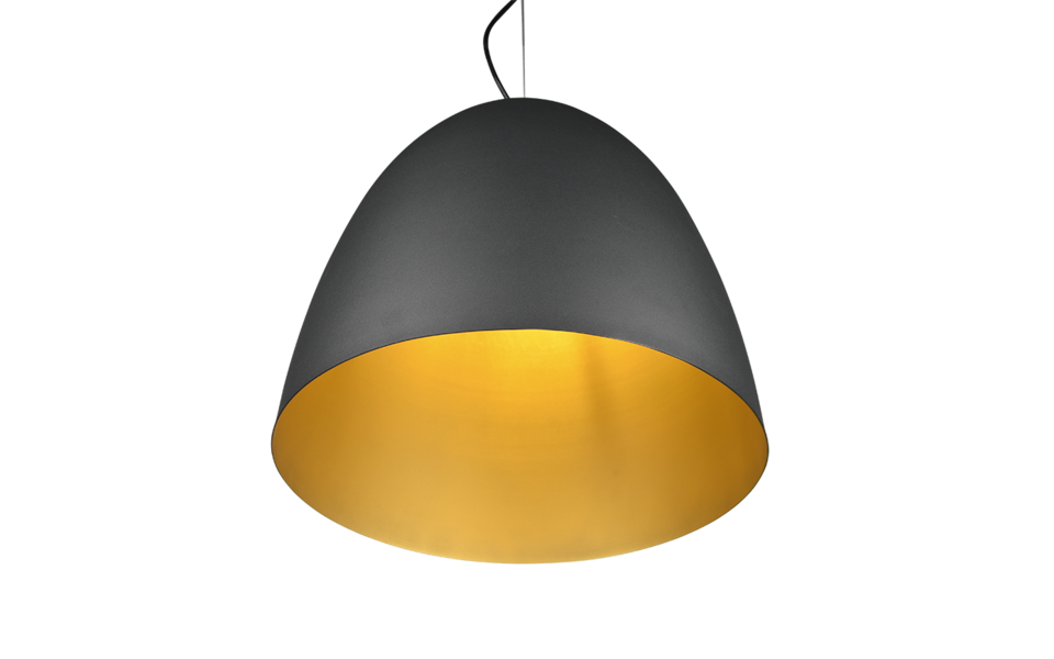 Trio Lighting Trio TILDA hanglamp | E27 Fitting | zwart met goud | Ø 40 cm | IP20 | excl. 1x E27 | max. 40W