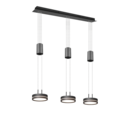 Trio Lighting Trio FRANKLIN LED pendant light | 3x 9W 1050 lm 3000K | IP20 | 150 cm
